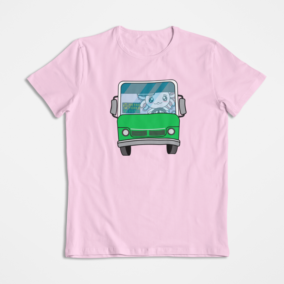 Playera Axolotzin Microbusero Ajolote