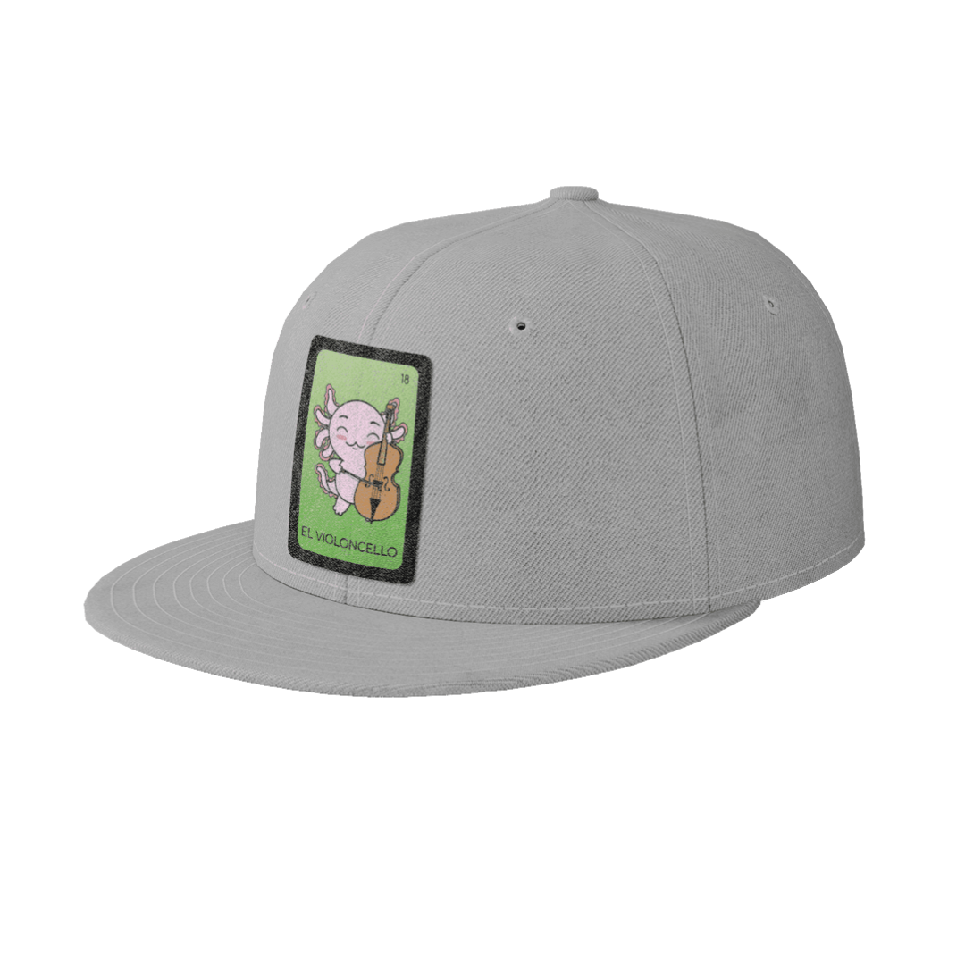 Gorra Unisex Plana Axoloteria El Violoncello Ajolote