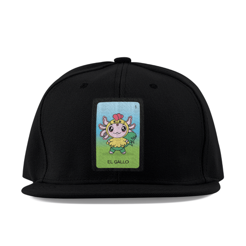 Gorra Unisex Plana Axoloteria El Gallo Ajolote