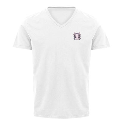 Playera Cuello V Axoloteria La Araña Ajolote Adulto