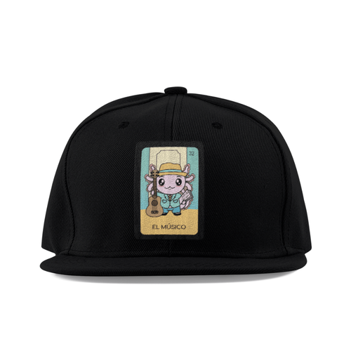 Gorra Unisex Plana Axoloteria El Musico Ajolote
