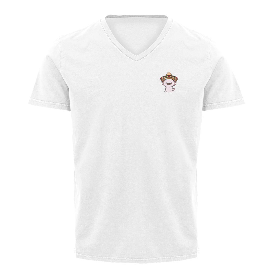 Playera "V" Ajolote Mexicano Xo The Monster