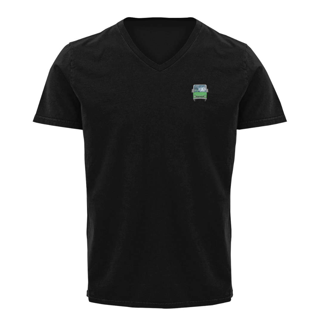 Playera Cuello V Axolotzin Microbusero Ajolote
