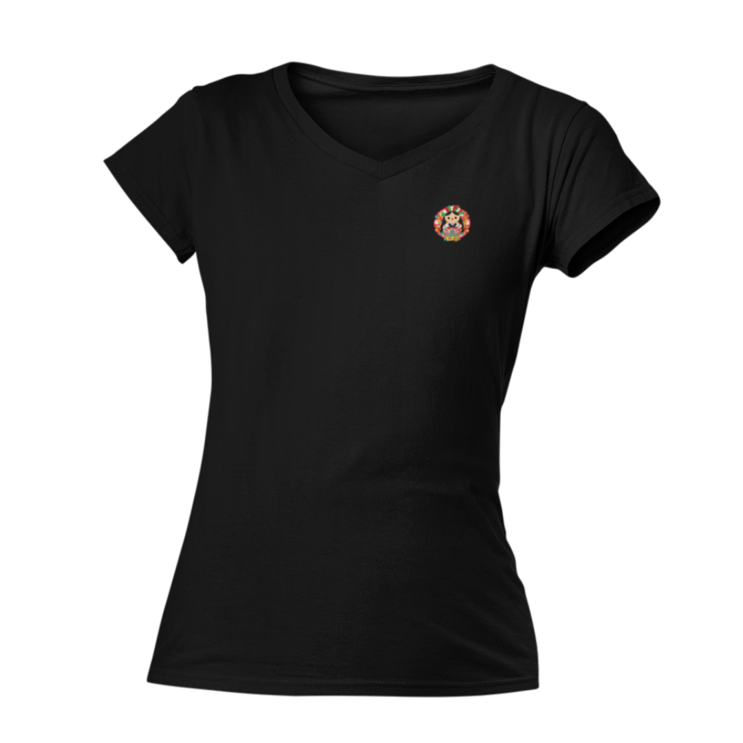 Playera Cuello V Muñequita 1 Adulto