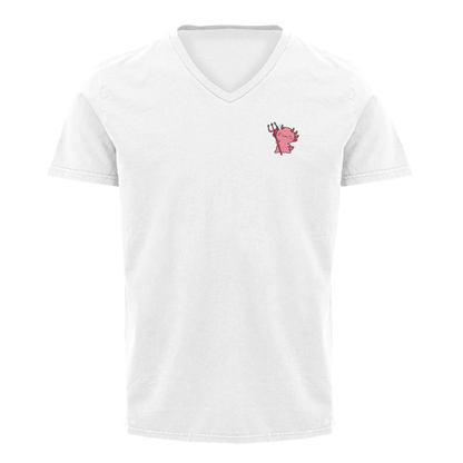 Playera "V" Ajolote Diablito Xo The Monster