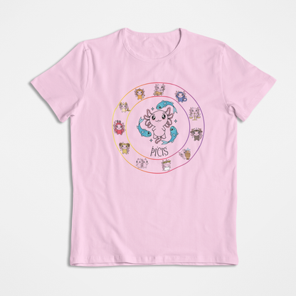 Playera Horoscopos Piscis Axolotzin Ajolote