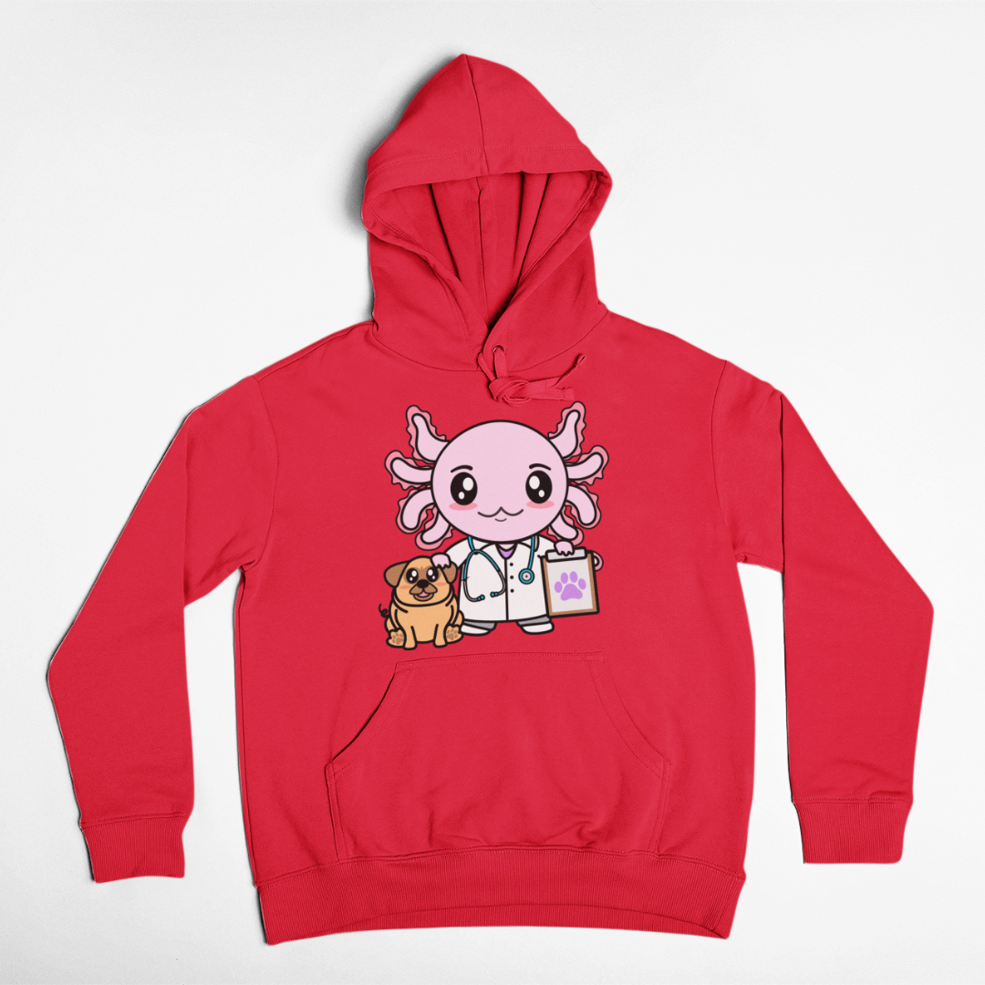 Hoodie Axolotzin Veterinario Ajolote Unisex