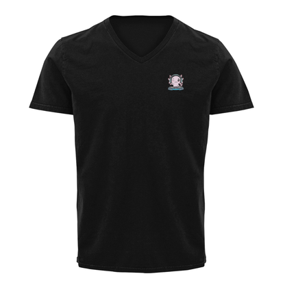 Playera Cuello V Axolotzin Dj Ajolote