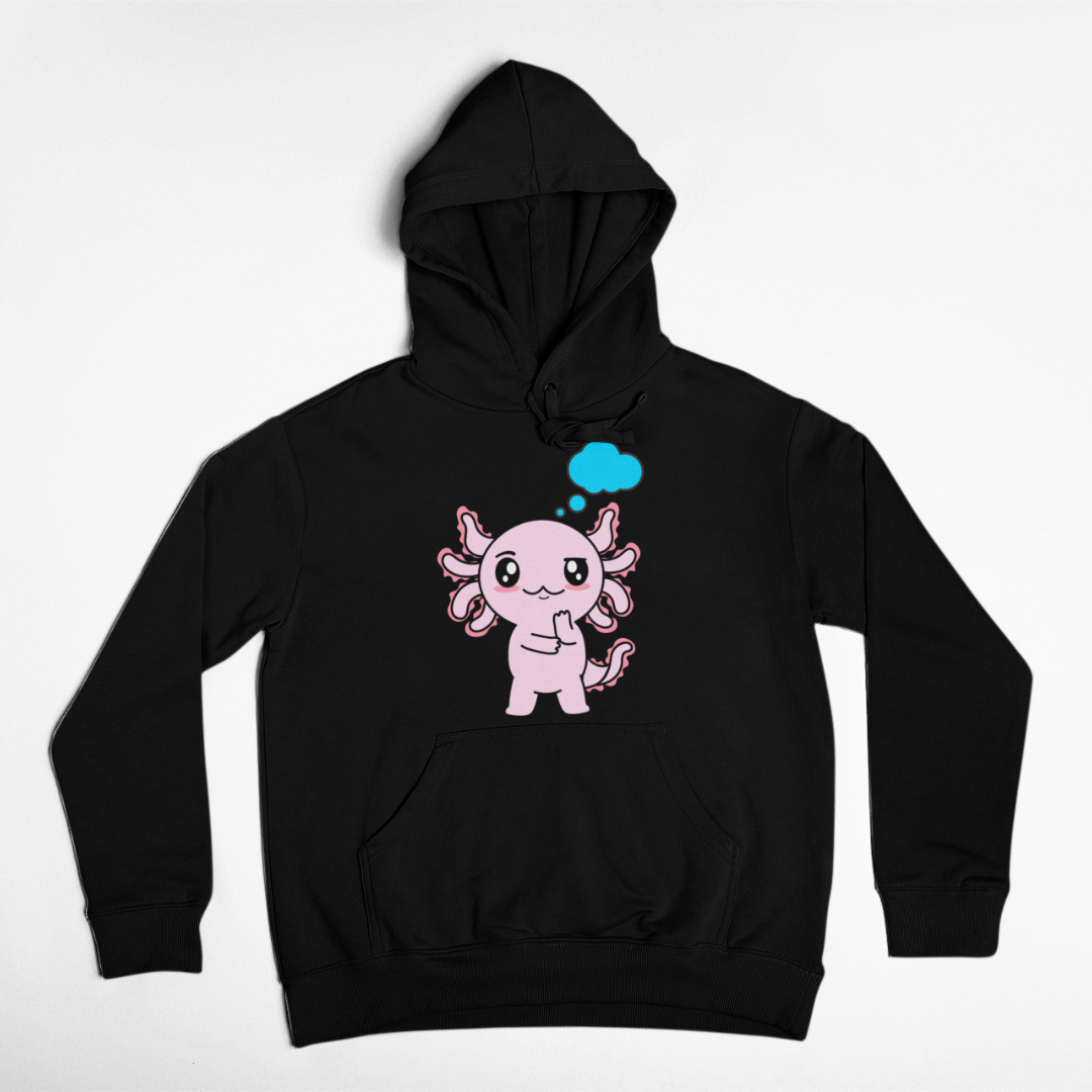 Hoodie Axolotzin Pensando Ajolote Unisex