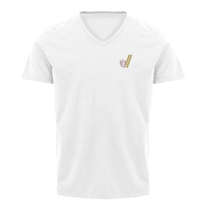 Playera Cuello V Axoloteria La Escalera Ajolote Adulto