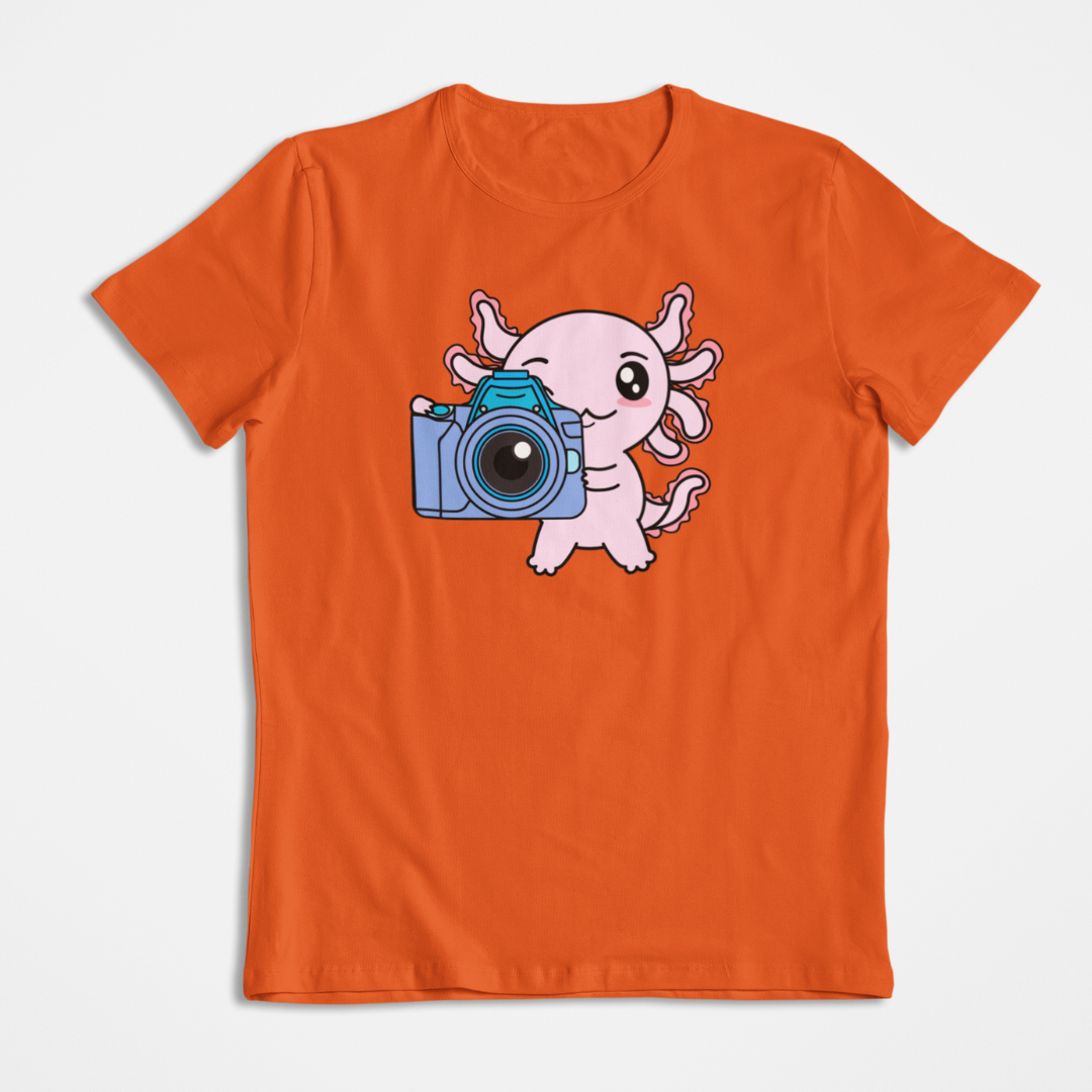 Playera Axolotzin Fotografo Ajolote