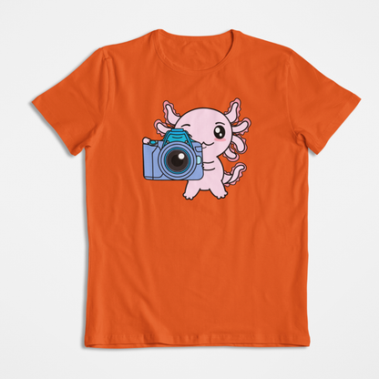 Playera Axolotzin Fotografo Ajolote