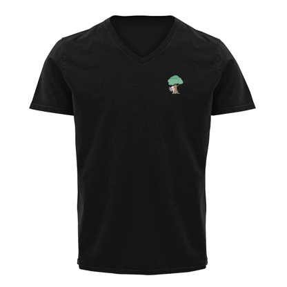 Playera Cuello V Axoloteria El Arbol Ajolote Adulto