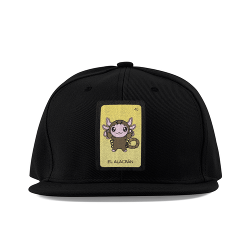 Gorra Unisex Plana Axoloteria El Alacrán Ajolote