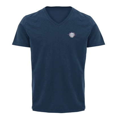 Playera Cuello V Axolotzin Universo Ajolote Adulto