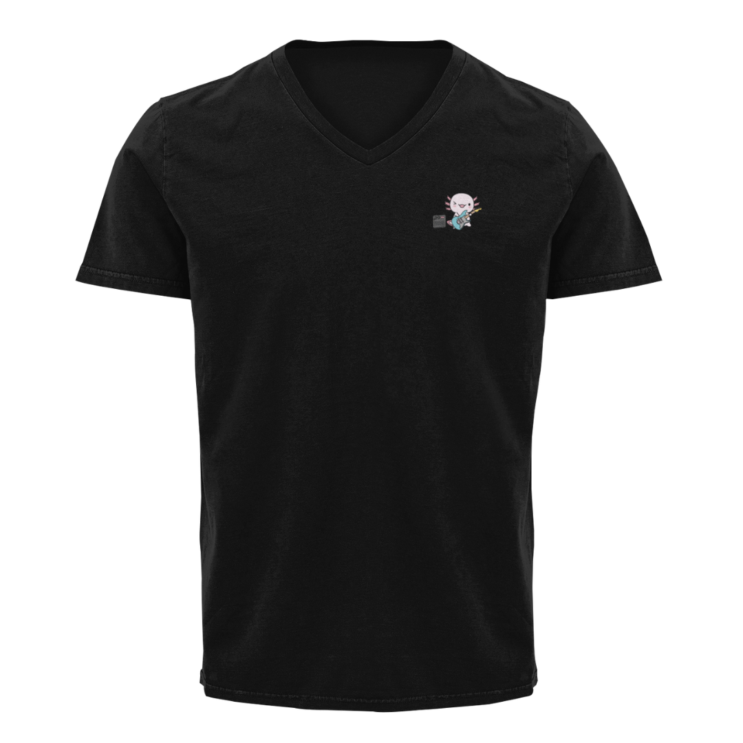 Playera "V" Ajolote Guitarrista Xo The Monster