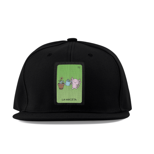 Gorra Unisex Plana Axoloteria La Maceta Ajolote