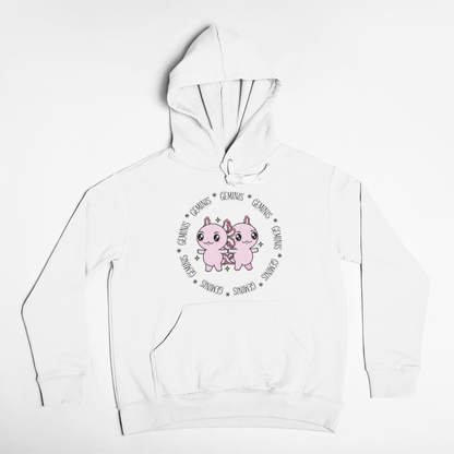 Hoodie Axolotzin Horóscopos Aro Geminis Ajolote Unisex