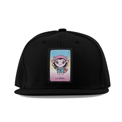 Gorra Unisex Plana Axoloteria La Dama Ajolote