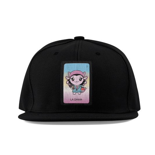 Gorra Unisex Plana Axoloteria La Dama Ajolote
