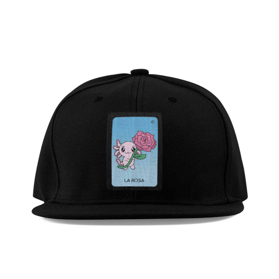 Gorra Unisex Plana Axoloteria La Rosa Ajolote