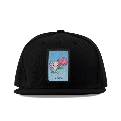 Gorra Unisex Plana Axoloteria La Rosa Ajolote