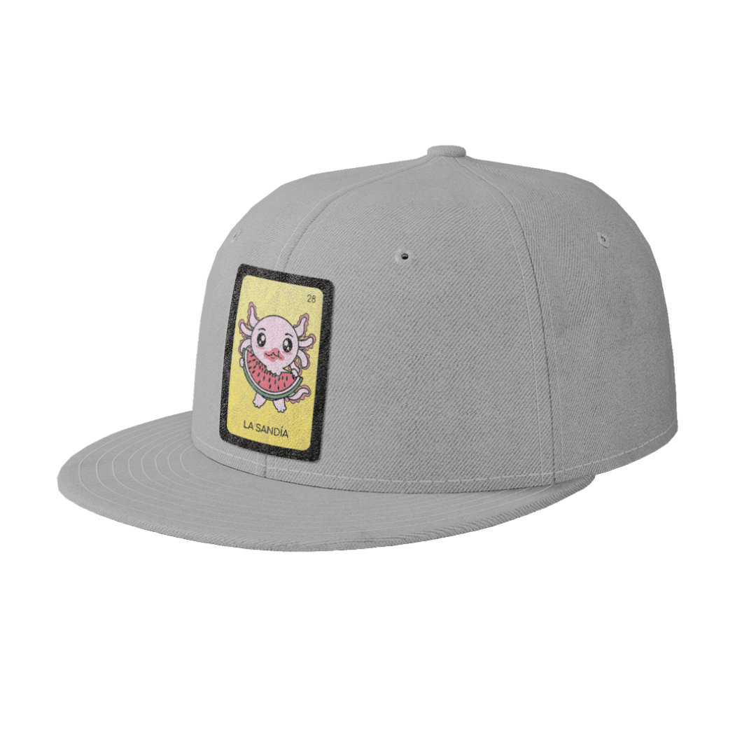 Gorra Unisex Plana Axoloteria La Sandia Ajolote