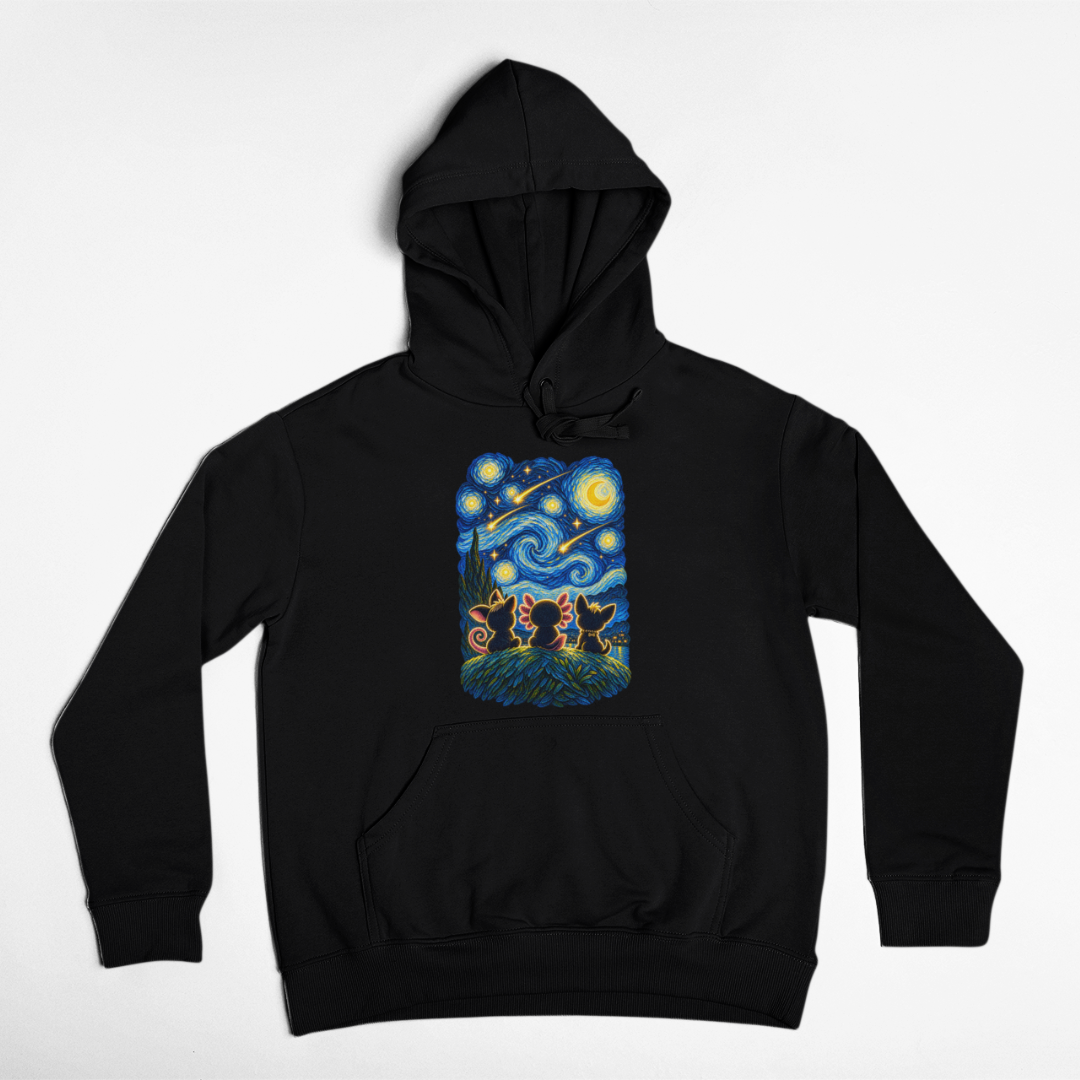 Hoodie Amigos Bajo La Noche Estrellada