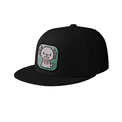 Gorra Unisex Plana Ajolote Bebiendo Xo The Monster
