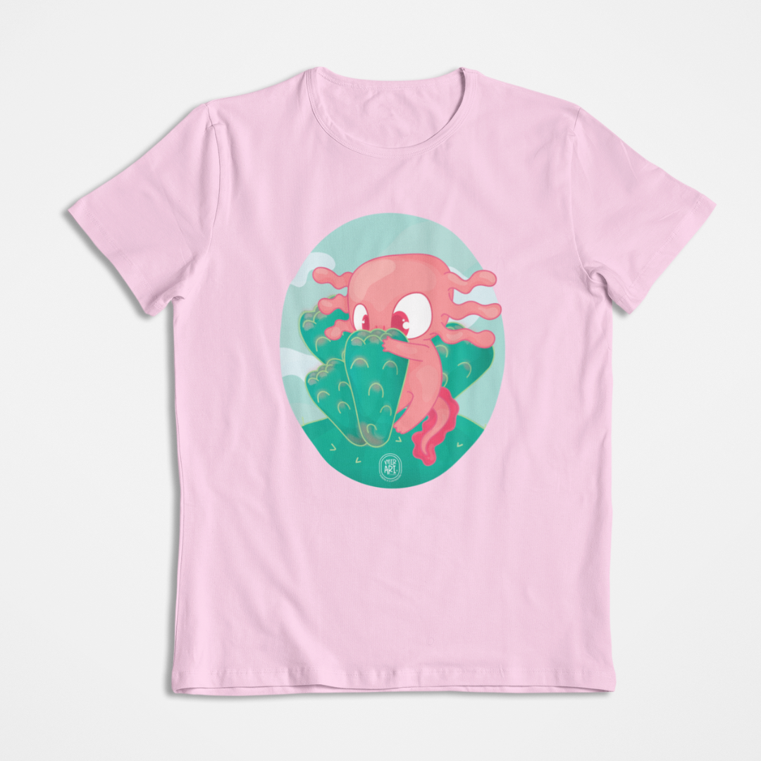Playera Ajolotito Nopalito Mirari Chan
