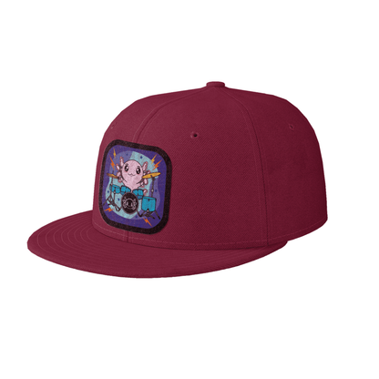 Gorra Unisex Plana Axolotzin Baterista
