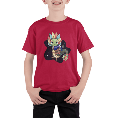 Playera Ajolotito Niña Y Quetzalcoatl Mirari Chan