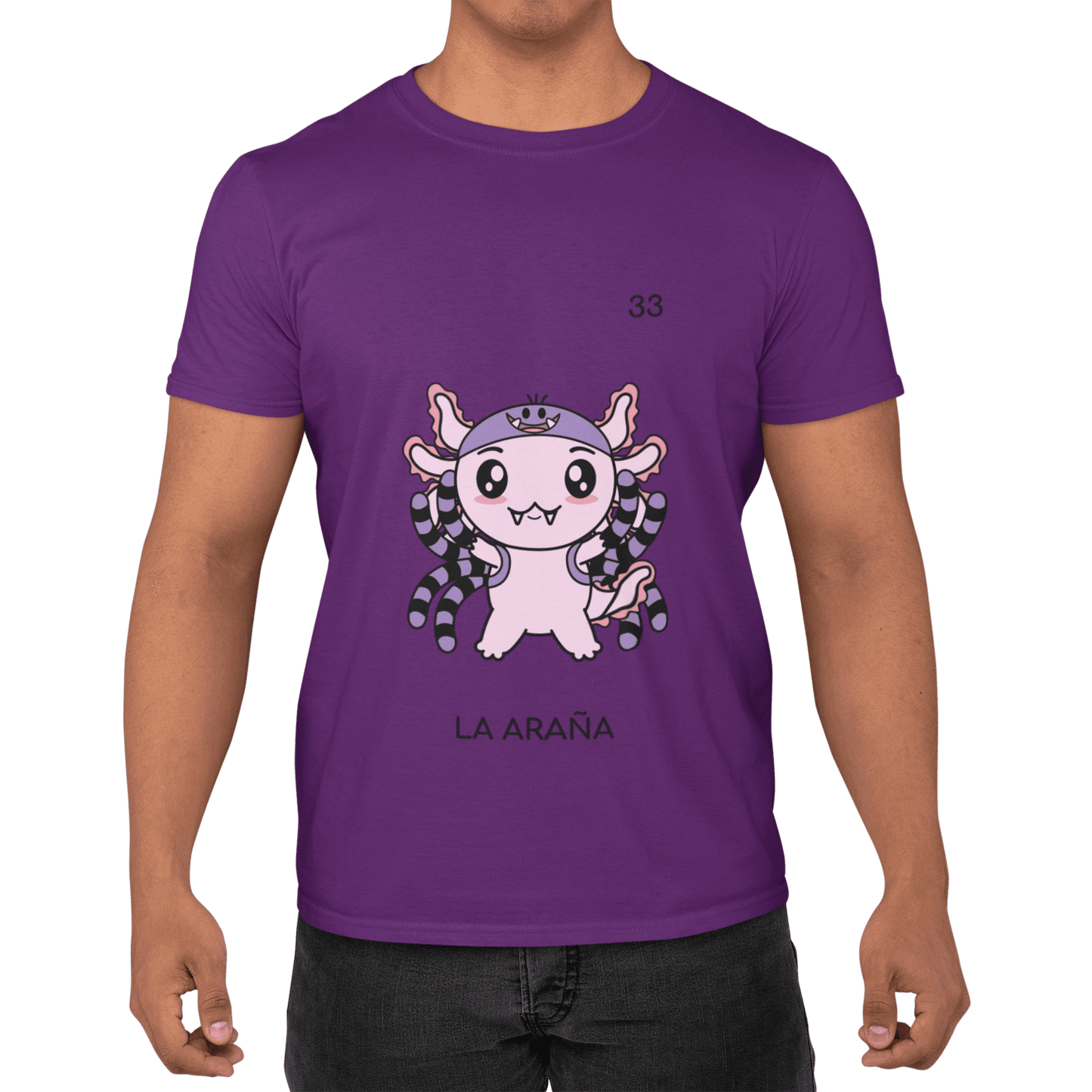 Playera Axoloteria La Araña Ajolote Adulto E Infantil