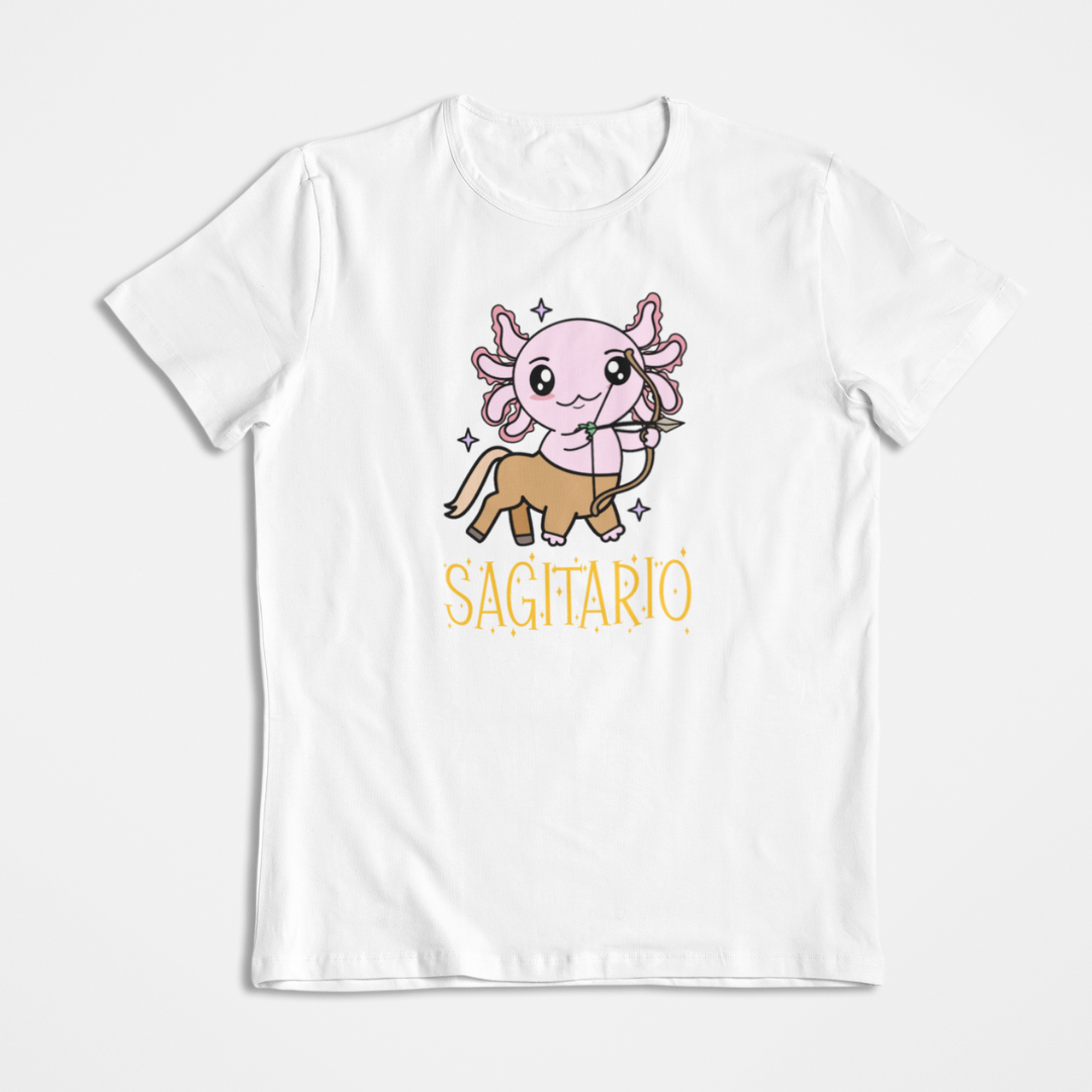 Playera Axolotzin Horoscopos Nombre Sagitario Ajolote