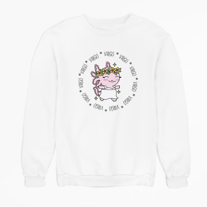 Sudadera Axolotzin Horóscopos Aro Virgo Ajolote Unisex
