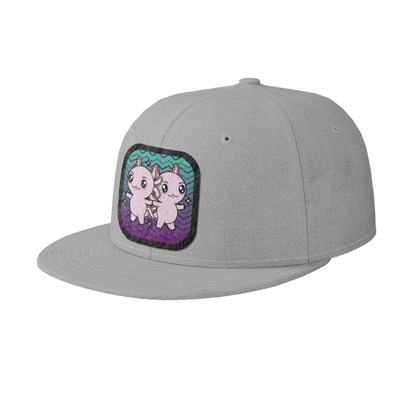 Gorra Unisex Plana Axolotzin Horoscopos Géminis Ajolote