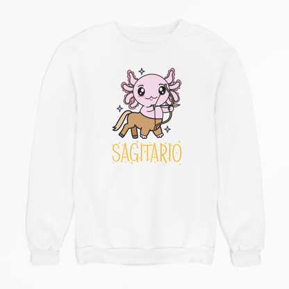 Sudadera Axolotzin Horóscopos Nombre Sagitario Ajolote Unisex