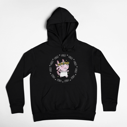 Hoodie Axolotzin Horóscopos Aro Virgo Ajolote Unisex