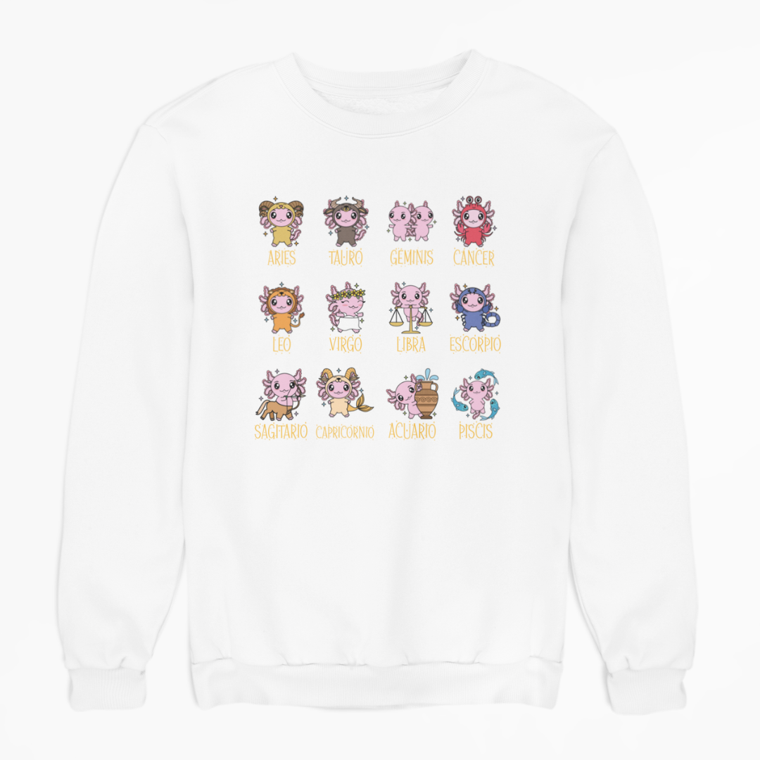 Sudadera Axolotzin Horóscopos Ajolote Unisex