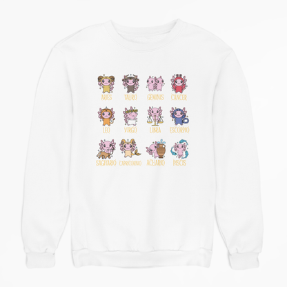 Sudadera Axolotzin Horóscopos Ajolote Unisex