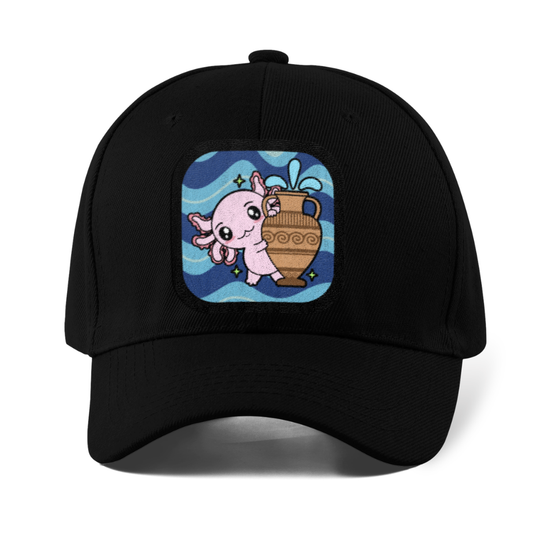 Gorra Unisex Curva Axolotzin Horoscopos Acuario Ajolote