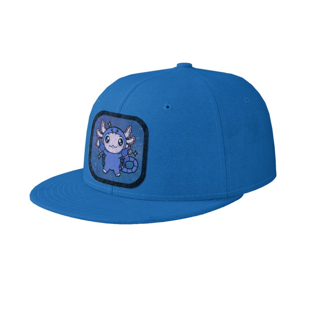 Gorra Unisex Plana Axolotzin Horoscopos Escorpio Ajolote