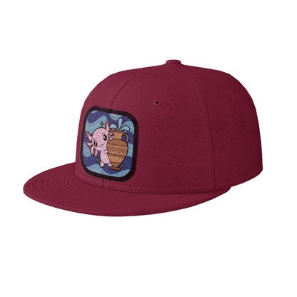 Gorra Unisex Plana Axolotzin Horoscopos Acuario Ajolote