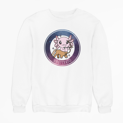 Sudadera Axolotzin Horóscopos Galaxy Sagitario Ajolote Unisex
