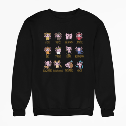 Sudadera Axolotzin Horóscopos Ajolote Unisex