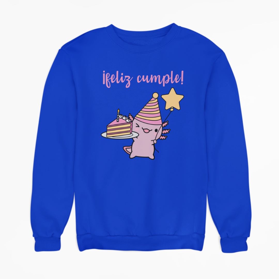 Sudadera Ajolote Feliz Cumple Xo The Monster