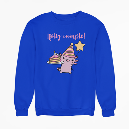Sudadera Ajolote Feliz Cumple Xo The Monster