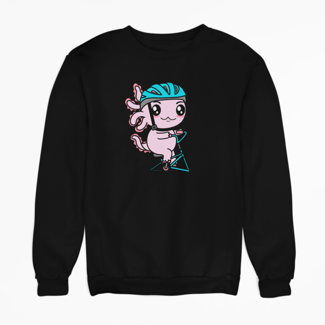 Sudadera Axolotzin Ciclista Ajolote Unisex