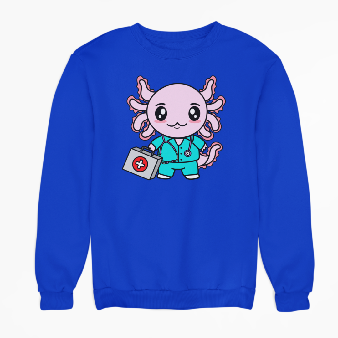 Sudadera Axolotzin Enfermero Ajolote Unisex