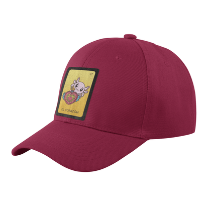 Gorra Unisex Curva Axoloteria El Corazón Ajolote